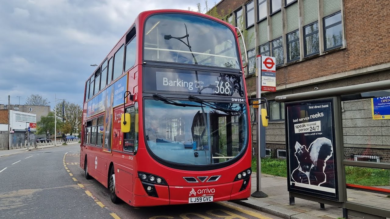 FULL JOURNEY | LONDON BUS 368 CHADEWELL HEATH- BARKING HARTS LANE (LJ59GVC) DW254