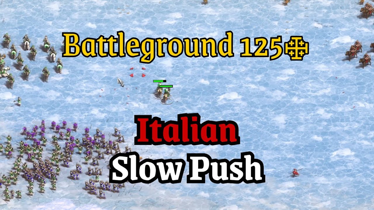 Battleground 1250: 4v4 Crusaders vs Mamluks - Italian Slow Push