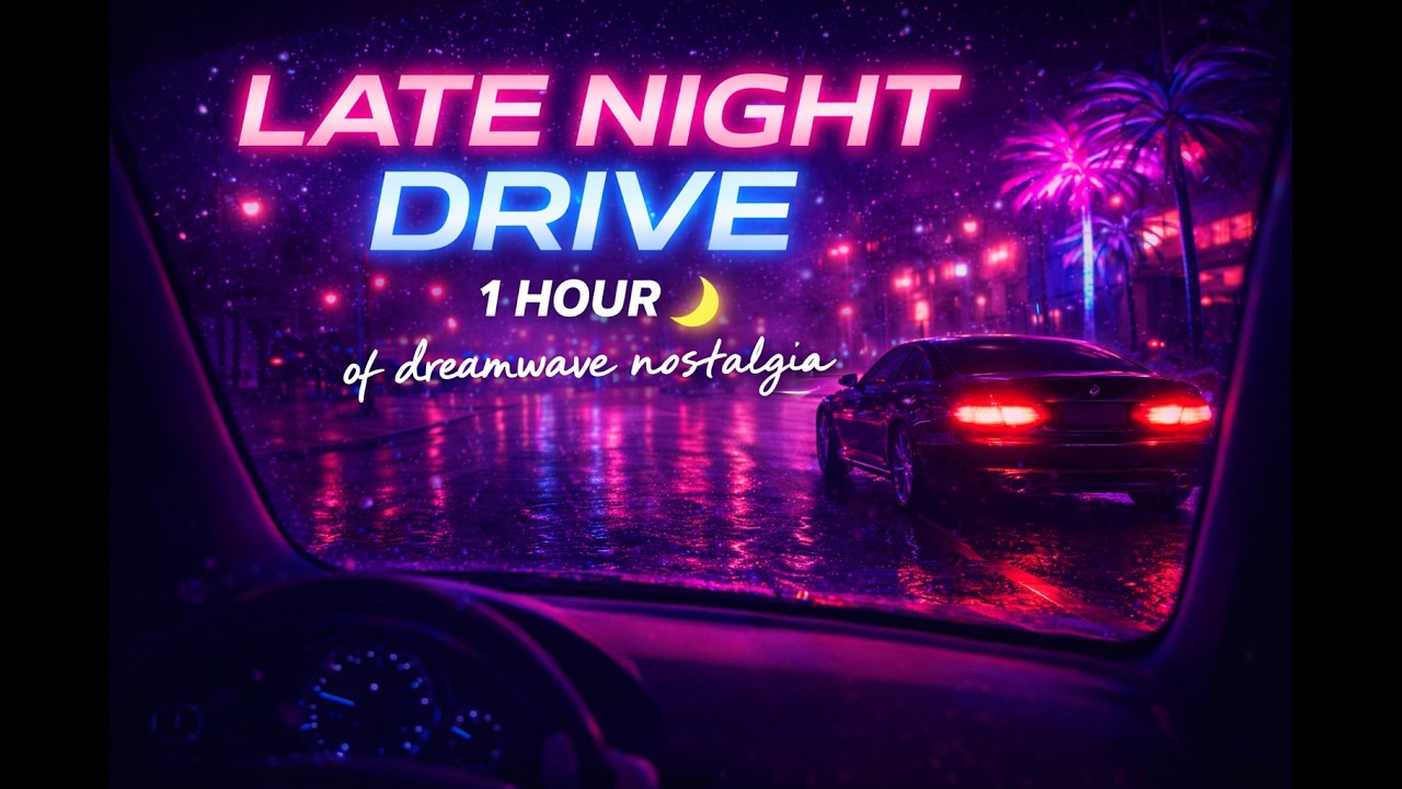 ⭐ Late Night Drive 🌙 | 1 Hour of Dreamwave Nostalgia