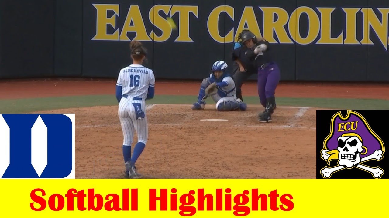 #3 Duke vs East Carolina Softball Game Highlights, April 9 2024