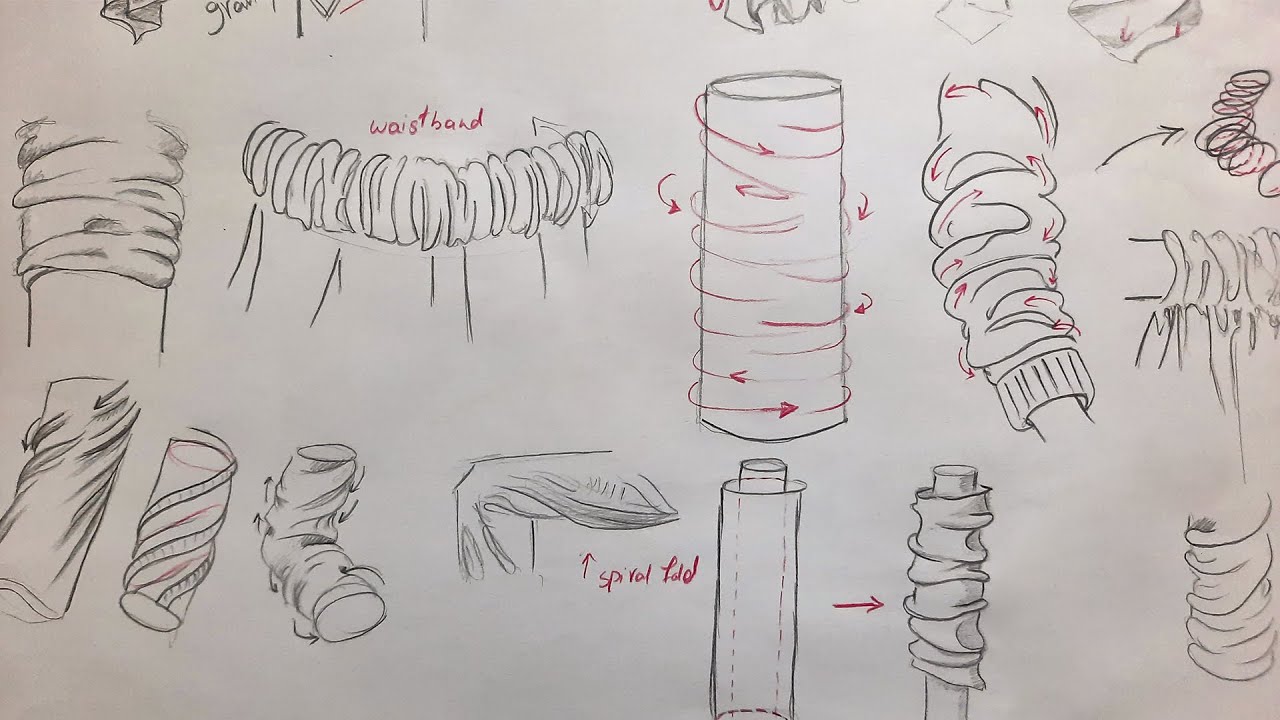 How To Draw Fabric Texture | General and Basic Rules