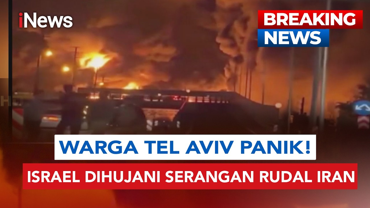 WARGA TEL AVIV KOCAR-KACIR! Israel Dihujani Serangan Rudal Iran | BREAKING NEWS