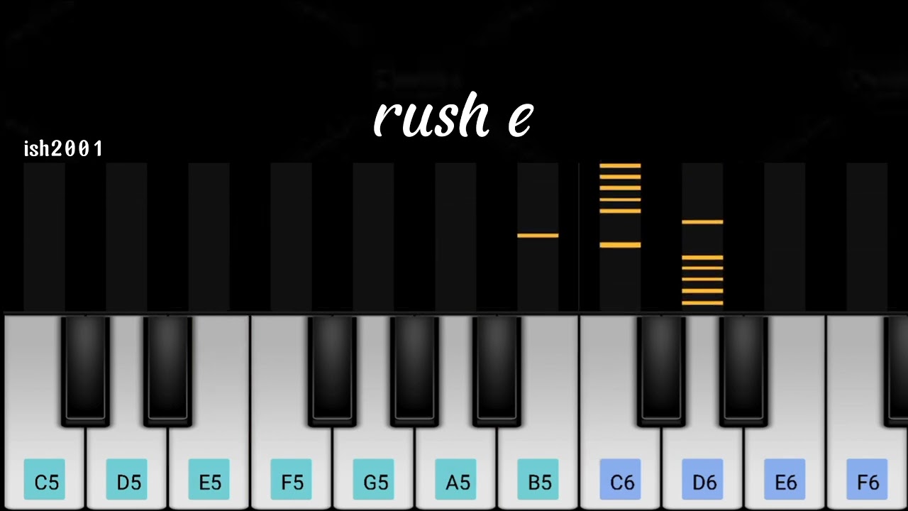 rush e | perfect piano app tutorial | easy piano &bull; ish2001