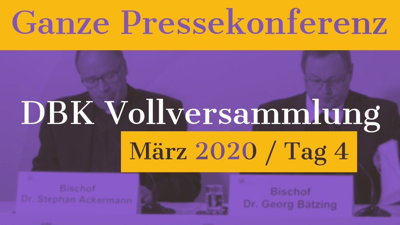 DBK Frühjahresvollversammlung 2020 - Tag 4 | Abschlusspressekonferenz mit Bischof Bätzing