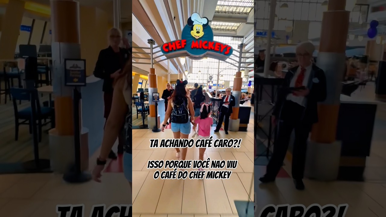 Como &eacute; Caf&eacute; com mickey?  Caf&eacute; de 🌽 caf&eacute; chef mickey #disney #mickeymousehouse