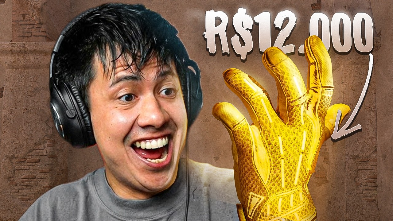 Cara, ainda sem acreditar… MINHA NOVA LUVA de R$ 12.000 no CS 2! (o kit mais bonito que eu já tive)