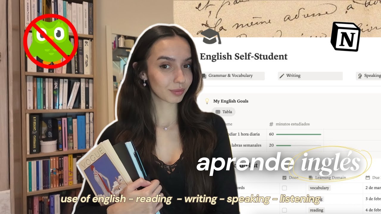 La GUÍA definitiva para aprender INGLÉS por tu cuenta + PLANTILLA 📓 | Carolette Martin