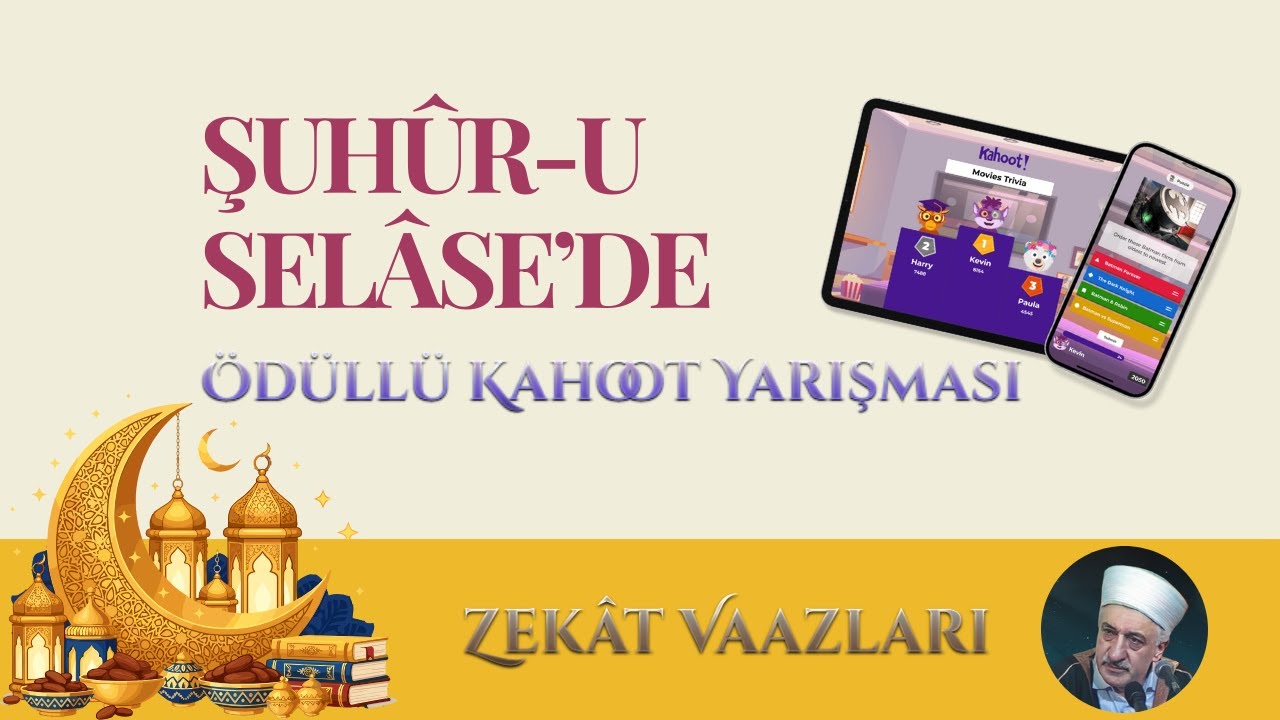 KAHOOT | Ödüllü Zekat Vaazları Kahoot Yarışması