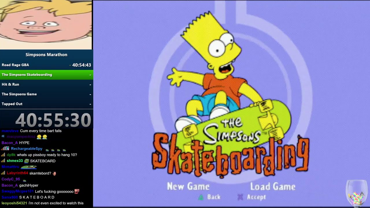 The Simpsons Marathon, The Simpsons: Skateboarding