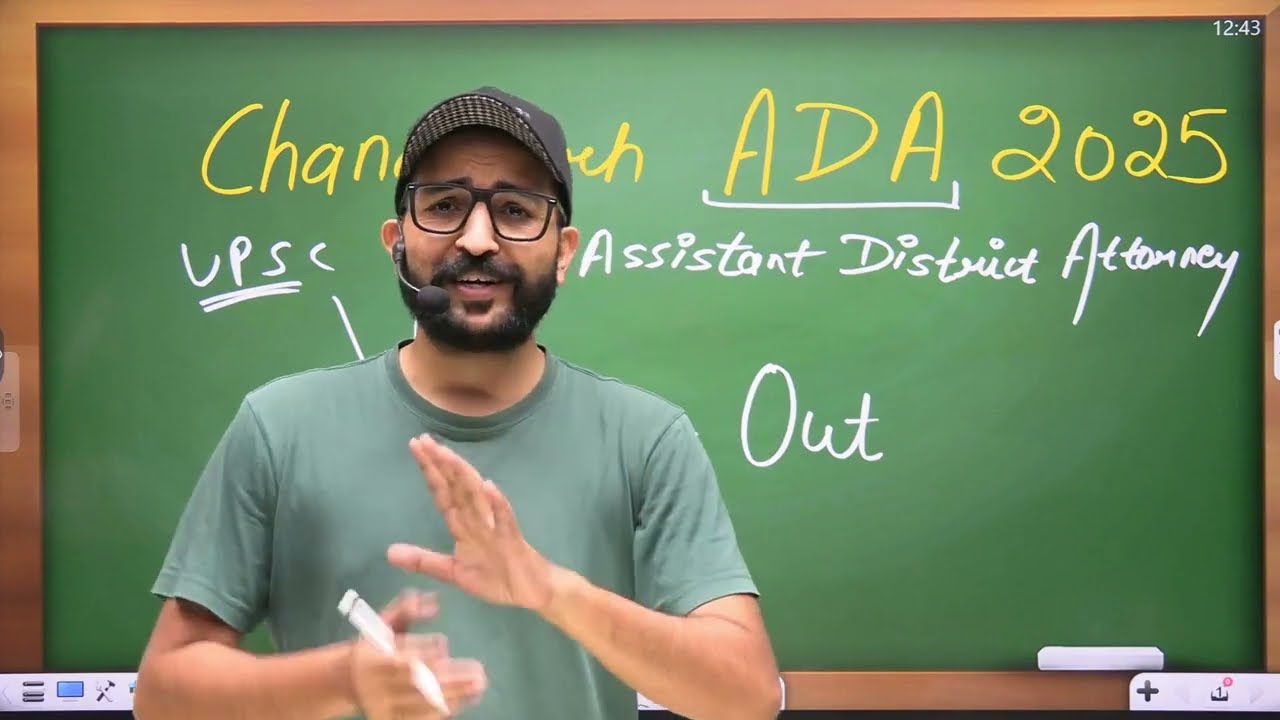 ADA 2025 Vacancy Out🔥| Assistant District Attorney | Karan Sangwan | Chandigarh ADA 2025 Vacancy