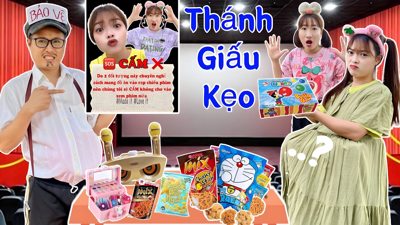 Cao Thủ Giấu Kẹo Mang Vào Rạp Chiếu Phim | Hằng Nheo Official