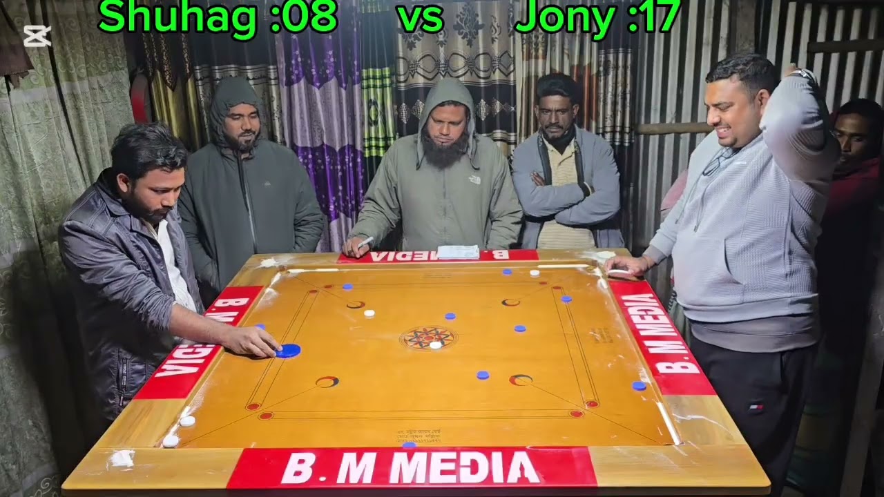 নিউ ক্যারাম টুর্নামেন্ট ২০২৬ সোহাগ বনাম জনি ডিসাইডএর  ফাইনাল  গেম  হাড্ডা হাড্ডি  লড়াই everyone #
