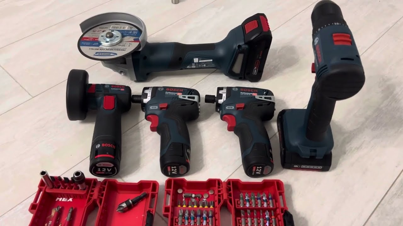 Bosch GSR 185-li и Bosch GWS 180-li