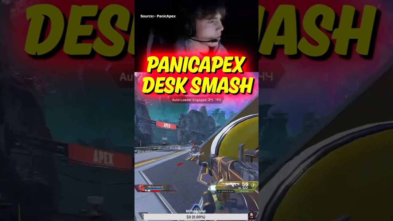 PanicApex smashing his desk | Apex Legends #apexlegends #shorts