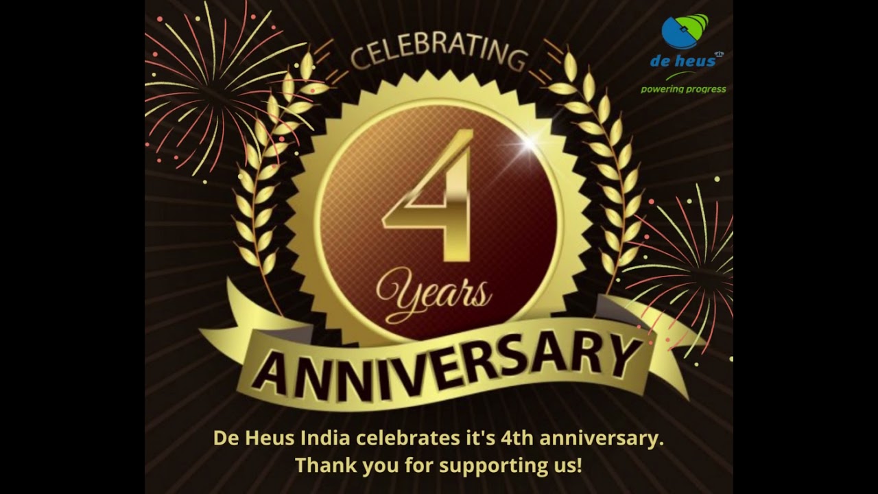 De Heus India celebrates it's 4th anniversary Thank you for associating with us!