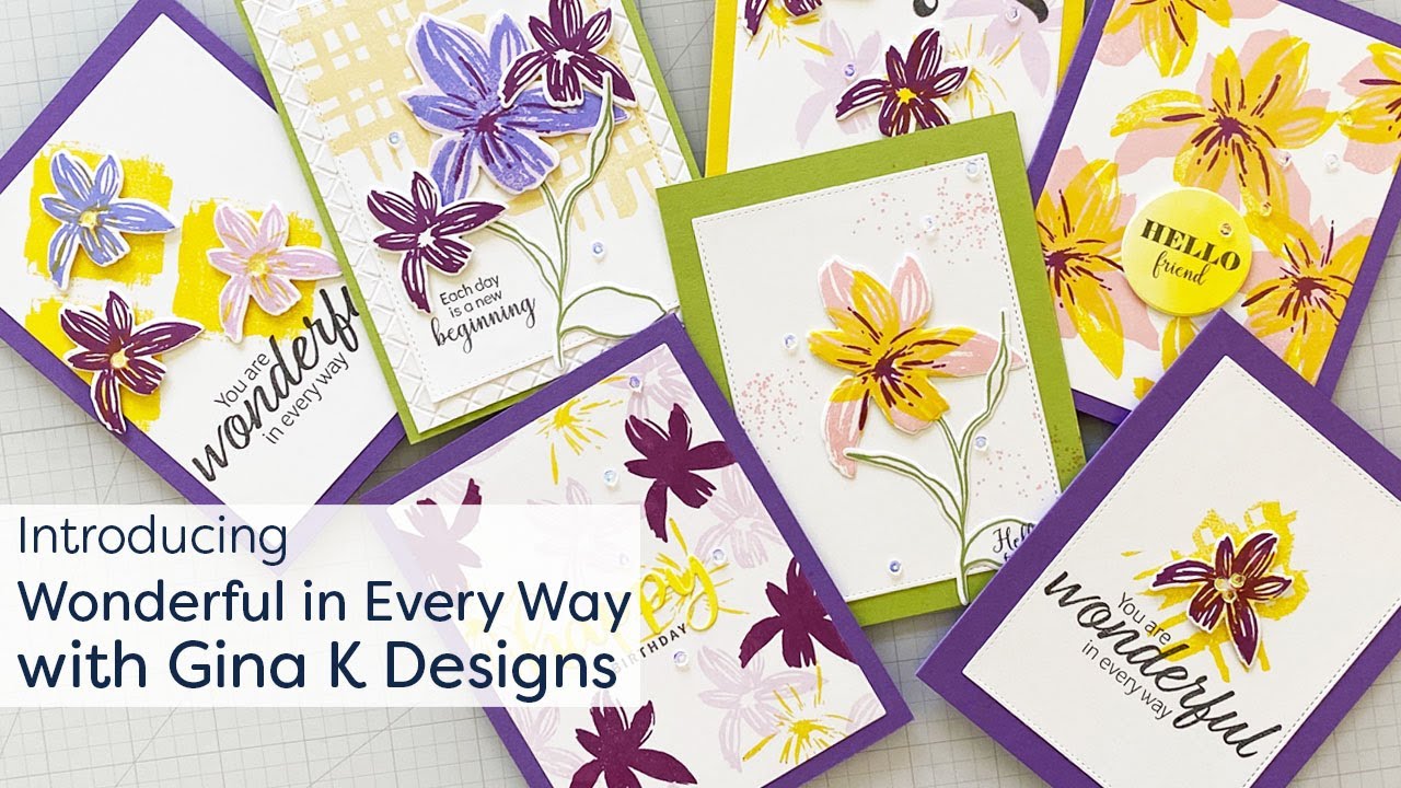 Introducing the Wonderful in Every Way Stamp Set with Gina K Designs