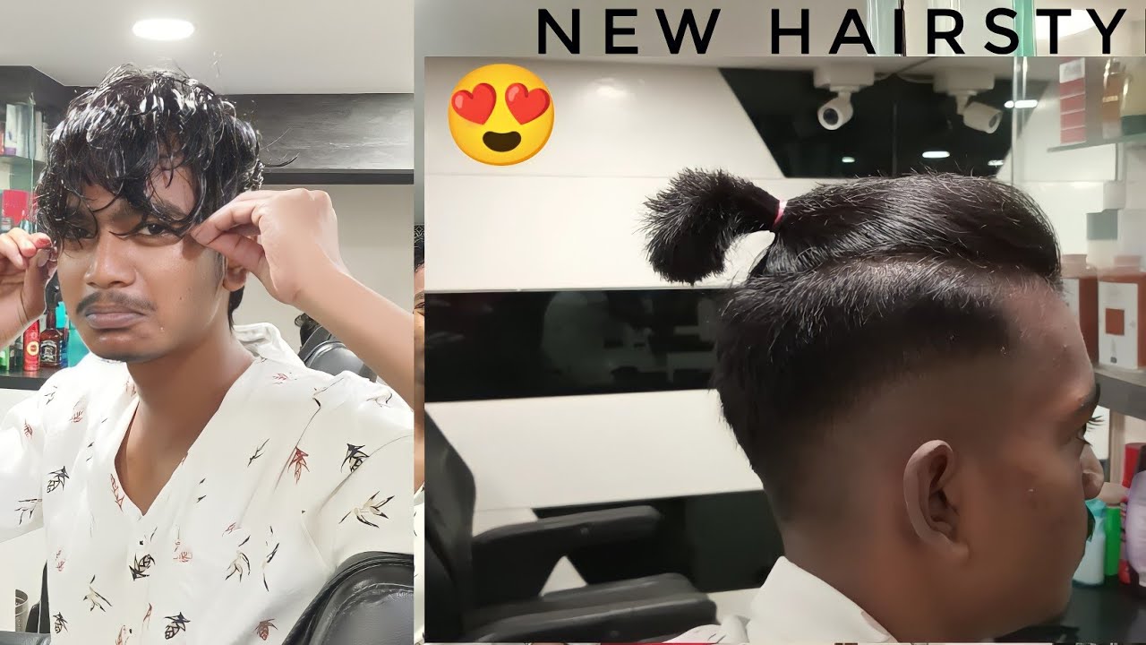 boy new hair cut || man bun || India new hairstyle | abhi vlogs yavatmal