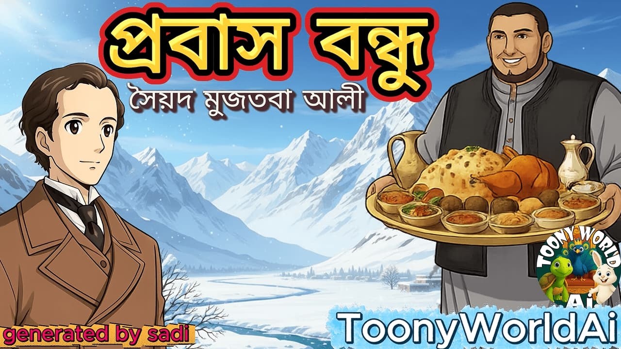প্রবাস বন্ধু | সৈয়দ মুজতবা আলী | Probash Bondhu | Story of An Unforgettable Feast | ToonyWorldAi