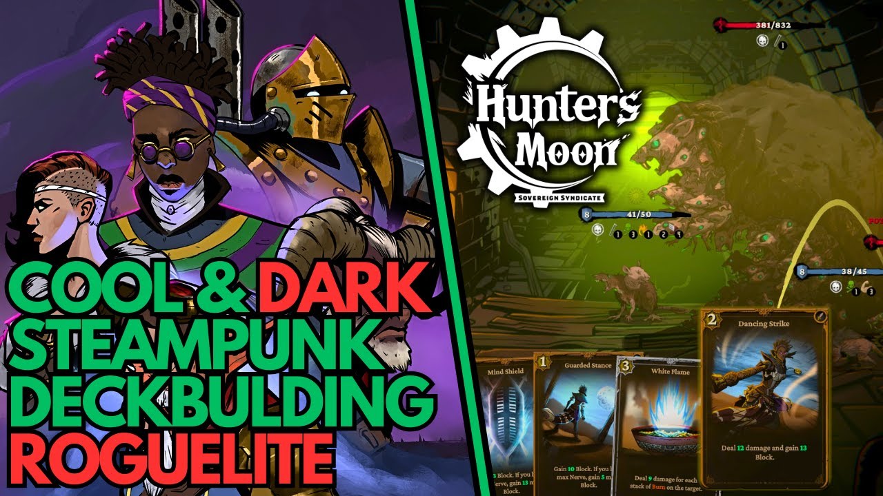 HUNTER'S MOON — красивый и мрачный стимпанк-рогалик в мире Sovereign Syndicate! 💚