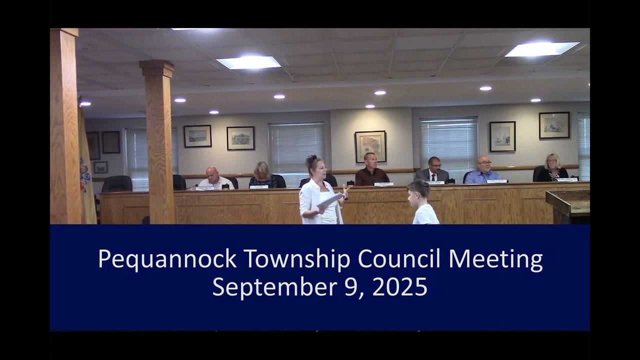 Pequannock Township Meeting September 9, 2025