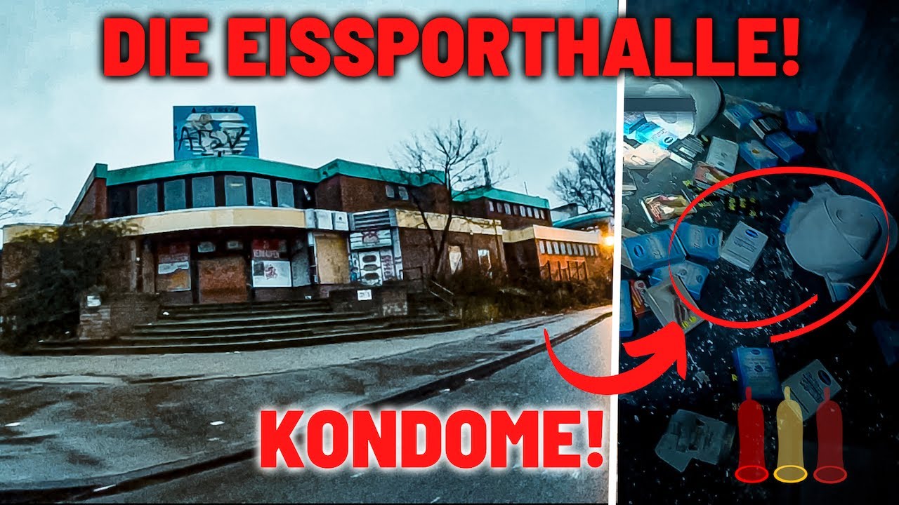 LOSTPLACE // Die verlassene EISSPORTHALLE 🚨👮‍♀️ Lösen wir den Alarm schon wieder aus? 🏒😱