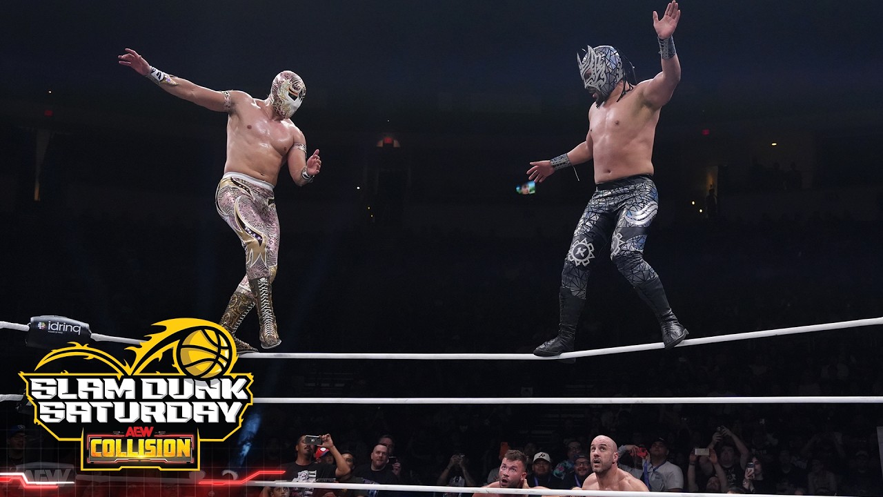 Death Riders vs Komander & M&aacute;scara Dorada HIGHLIGHTS | AEW Collision Slam Dunk Saturday, 3/21/26