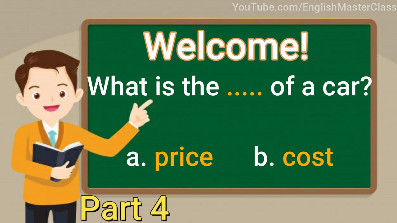 English Grammar Quiz: Gap Filling Test Part 4|Challenge Yourself|English MasterClass|
