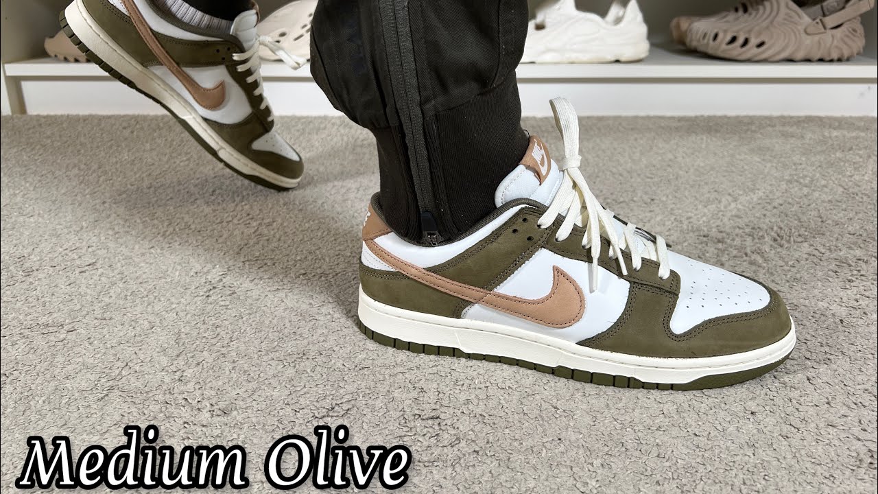Nike Dunk Low PRM Medium Olive Review& On foot