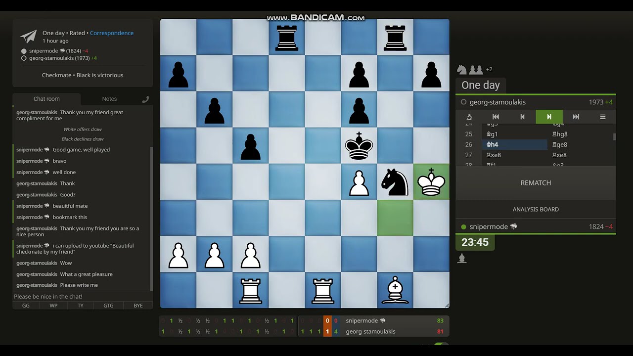 Georg Stamoulakis delivers BRUTAL CHECKMATE!! (King Rook vs King Rook Knight Endgame) #chessendgame