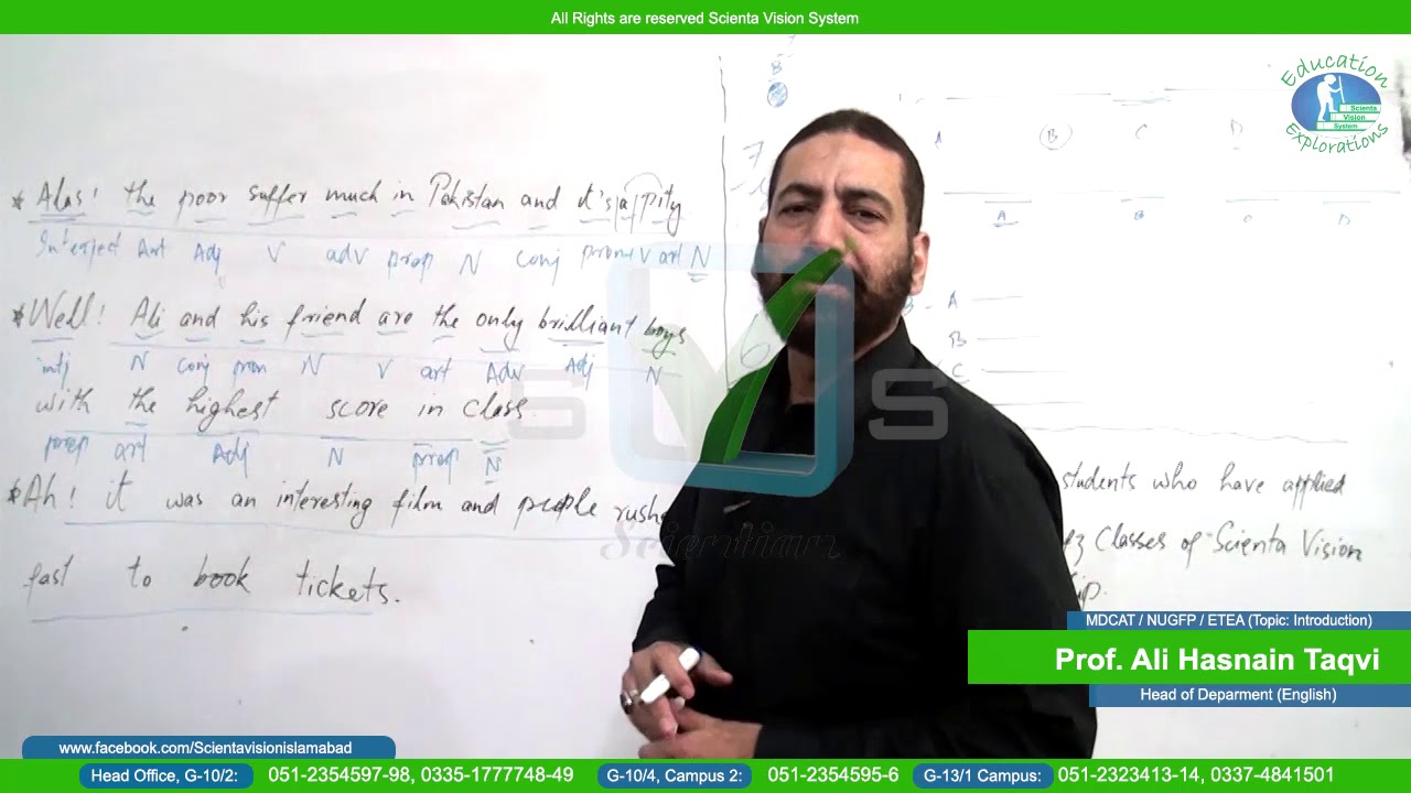 MDCAT  |  NUGFP  |  ETEA | by Prof. Ali Hasnain Taqvi