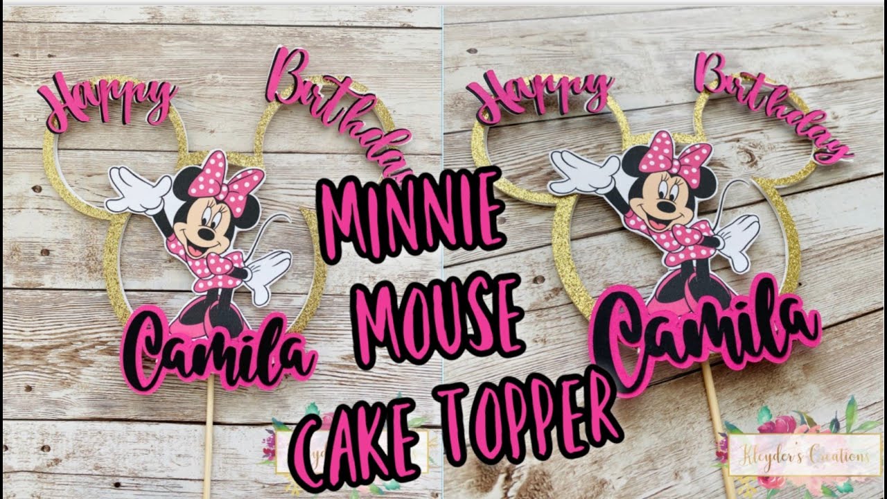 Minnie Mouse Theme: DIY cake topper