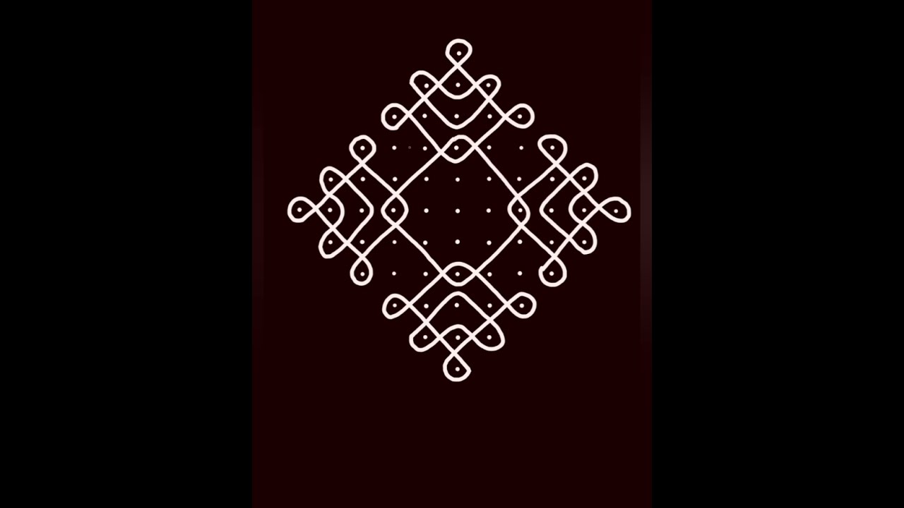 11 to 1 dots kolam 