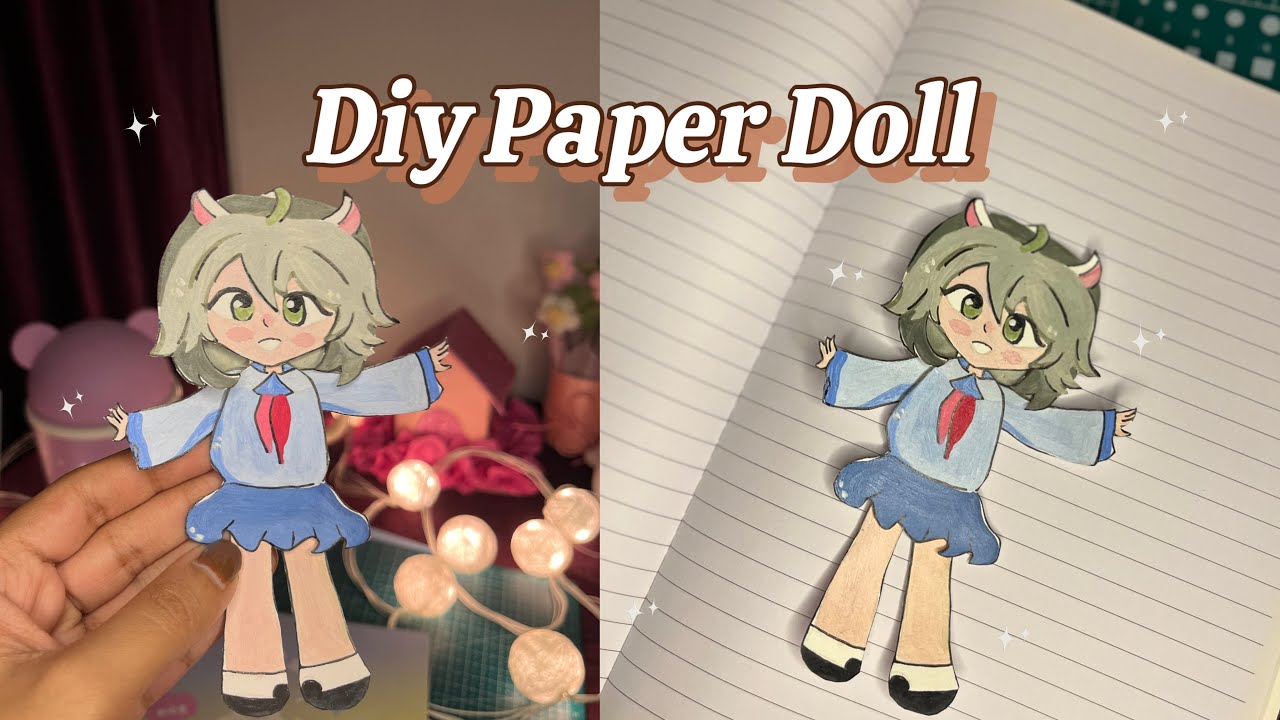 How to make a paper doll 🎀 | Wireless puppet tutorial | Sheatoon 