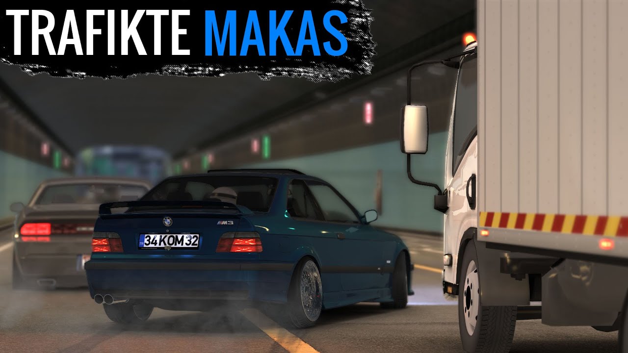 TRAFİKTE AİRLİ BMW E36 İLE MAKAS SHOW !! ASSETTO CORSA