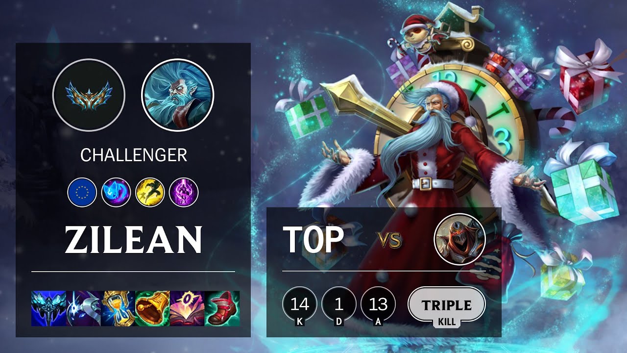 Zilean Top vs Zed - EUW Challenger Patch 12.5