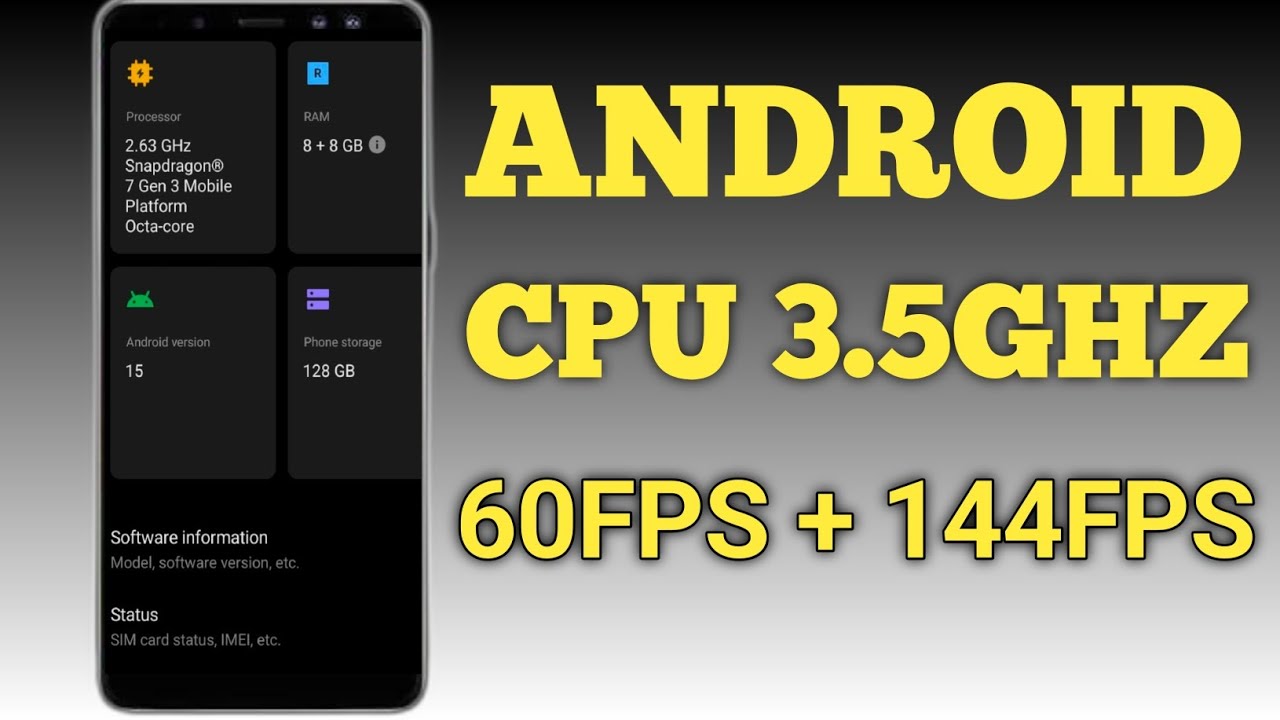 Разблокировка Android 120 кадров в секунду + CPU 3,5 ГГц 144 кадра в секунду без рута 100% рабочи...