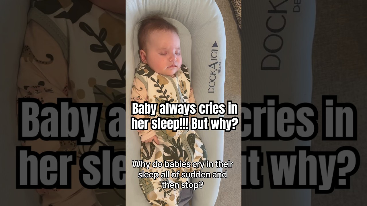Why do babies suddenly cry in their sleep? #newborn #babysleep #newbornsleep