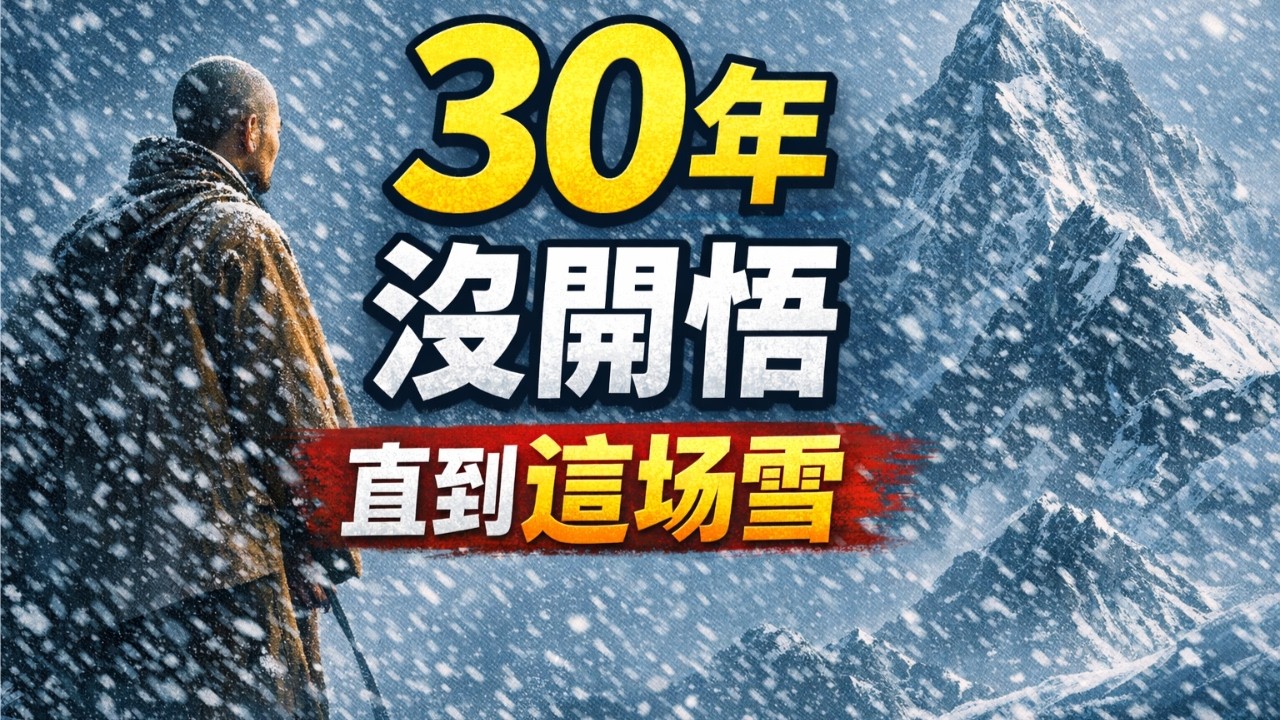 他求法30年都沒開悟，差點放棄修行，一場大雪，竟讓他徹底覺醒，禪宗巨匠雪峰義存的驚人轉折