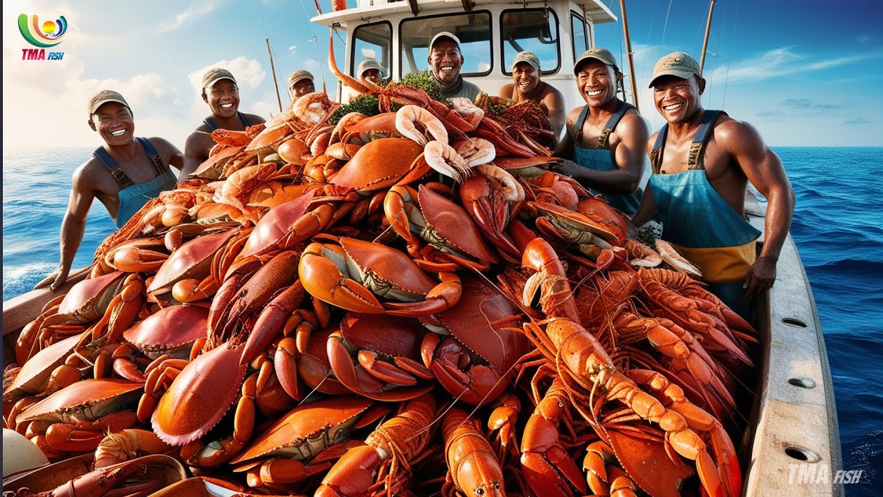 Insane Lobster and King Crab Catching Skills of American Fishermen - You Won’t Believe This!