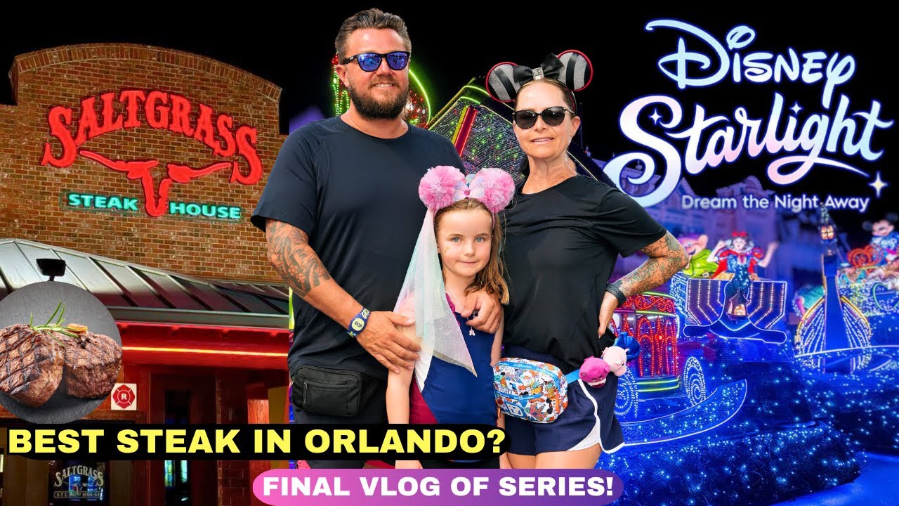 👉 «ЛУЧШИЙ стейк во Флориде?! Обзор SALTGRASS 🍽️ + Disney Starlight Parade в Magic Kingdom!»