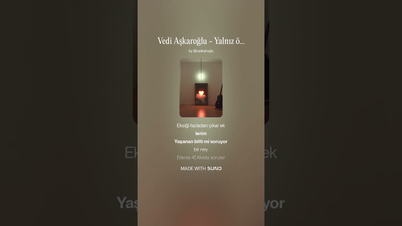 Vedi Aşkaroğlu - Yalnız ölür asiler vazgeçmez aşktan