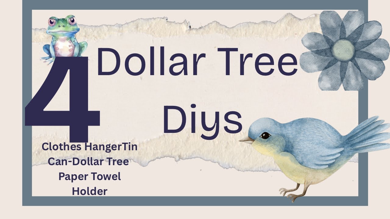 Dollar Tree DIYs |Budget Friendly Crafts| Crafting w/ Clothes Hanger, Tin Can and