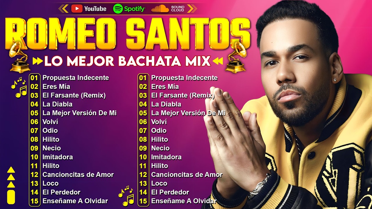 Romeo Santos ~ Greatest Hits Full Album ~ Romeo Santos Grandes Exitos ~ BACHATA MIX 2025
