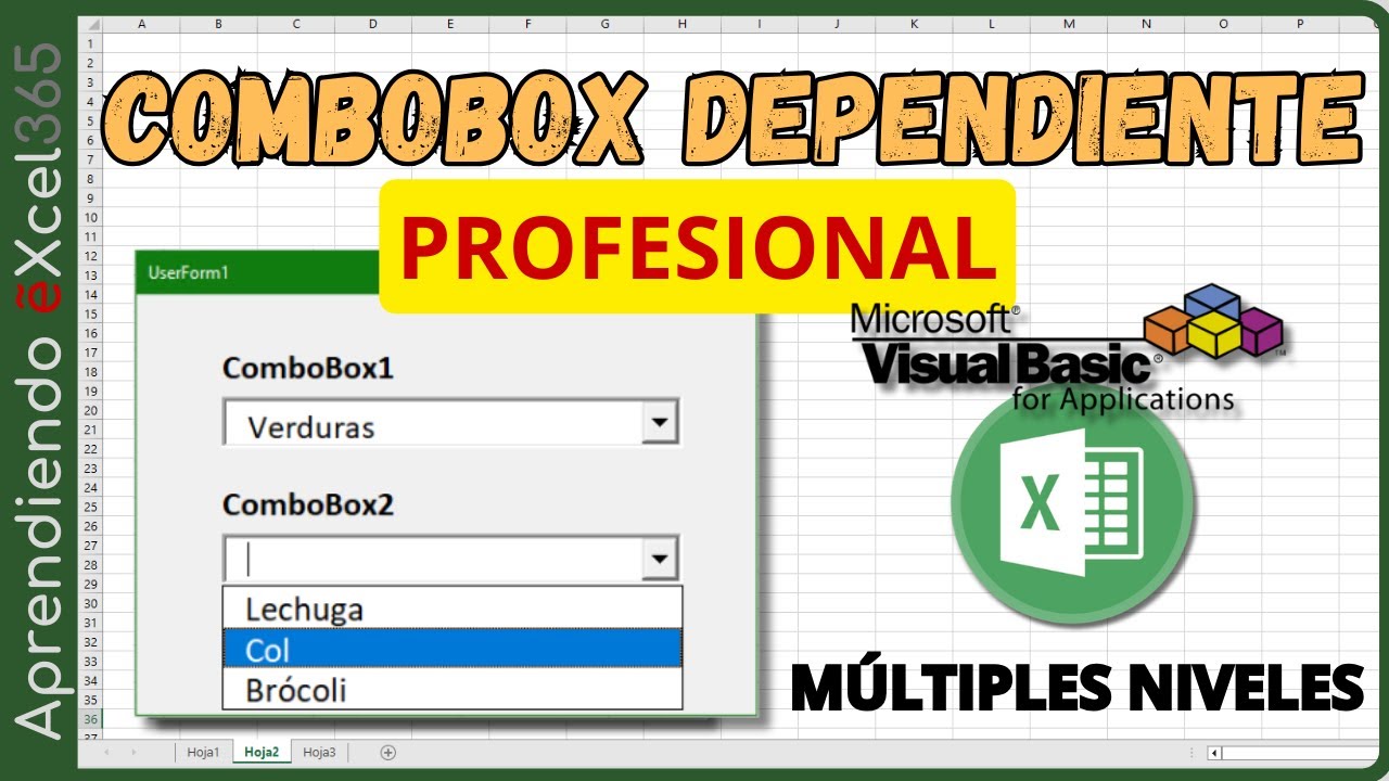Crea un ComboBox Dependiente con Múltiples Niveles en #vba #visualbasic