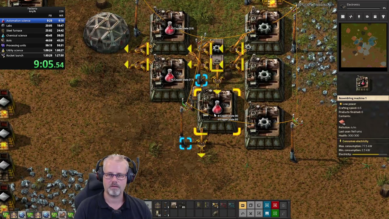 Factorio Any% Speedrun 1:29:58