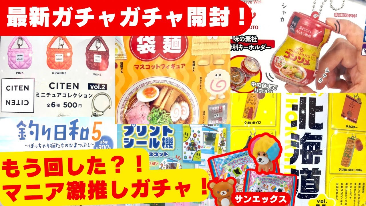 1月#1【ガチャガチャ】今年の新作登場！サンエックス/CITEN/平成レトロ/カプセルトイ/ガシャポン/capsuletoy/食玩 ほか