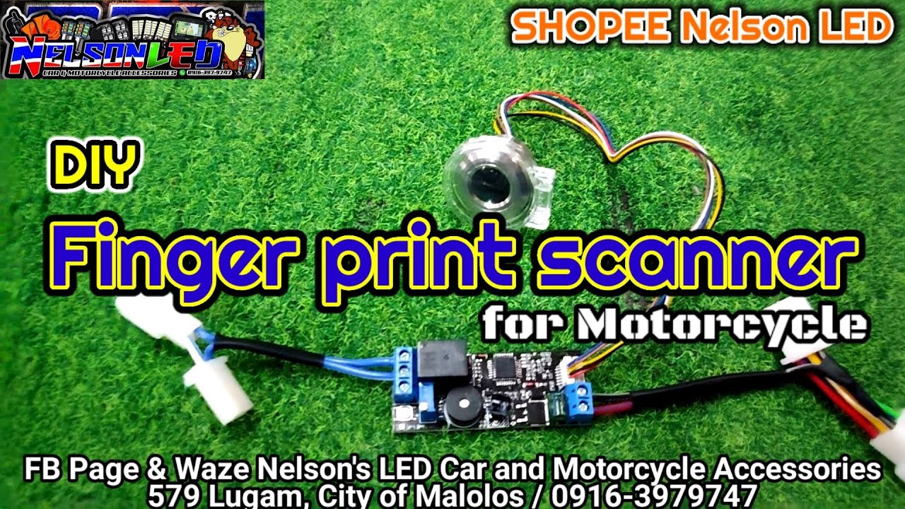 DIY Finger print scanner for motorcycle..