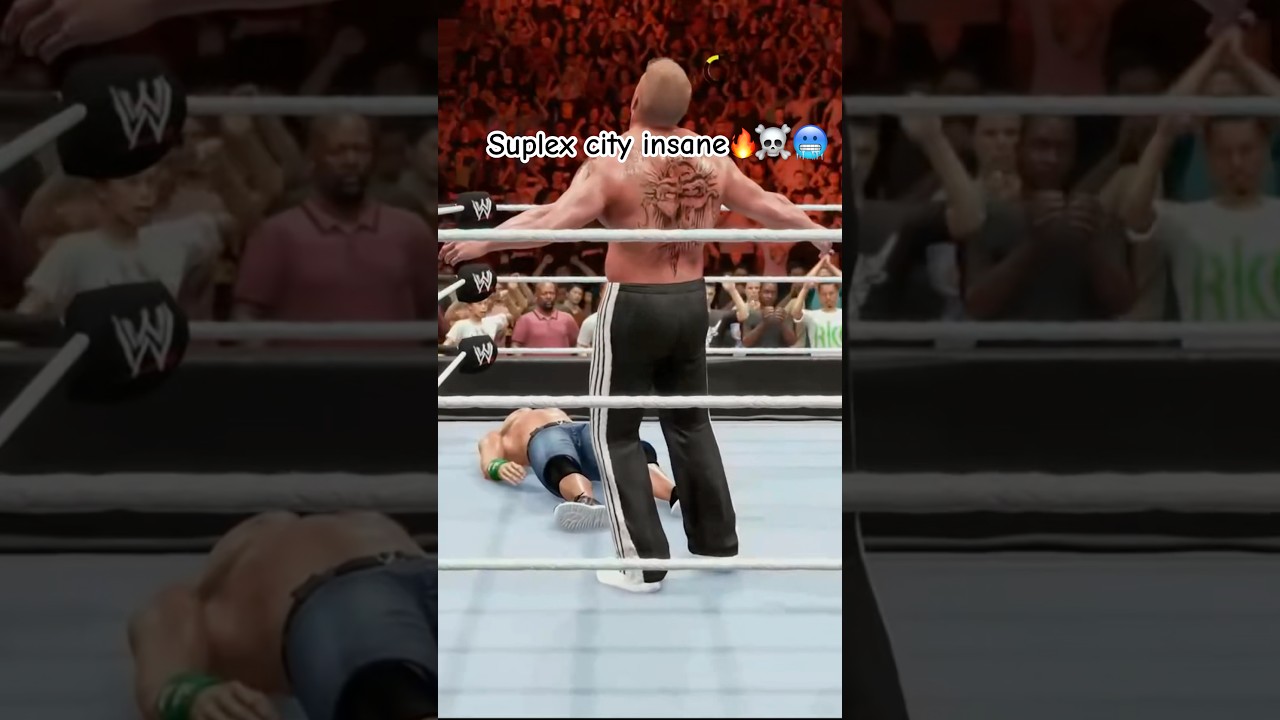 Suplex city brock lesnar vs john cena insane clip☠️