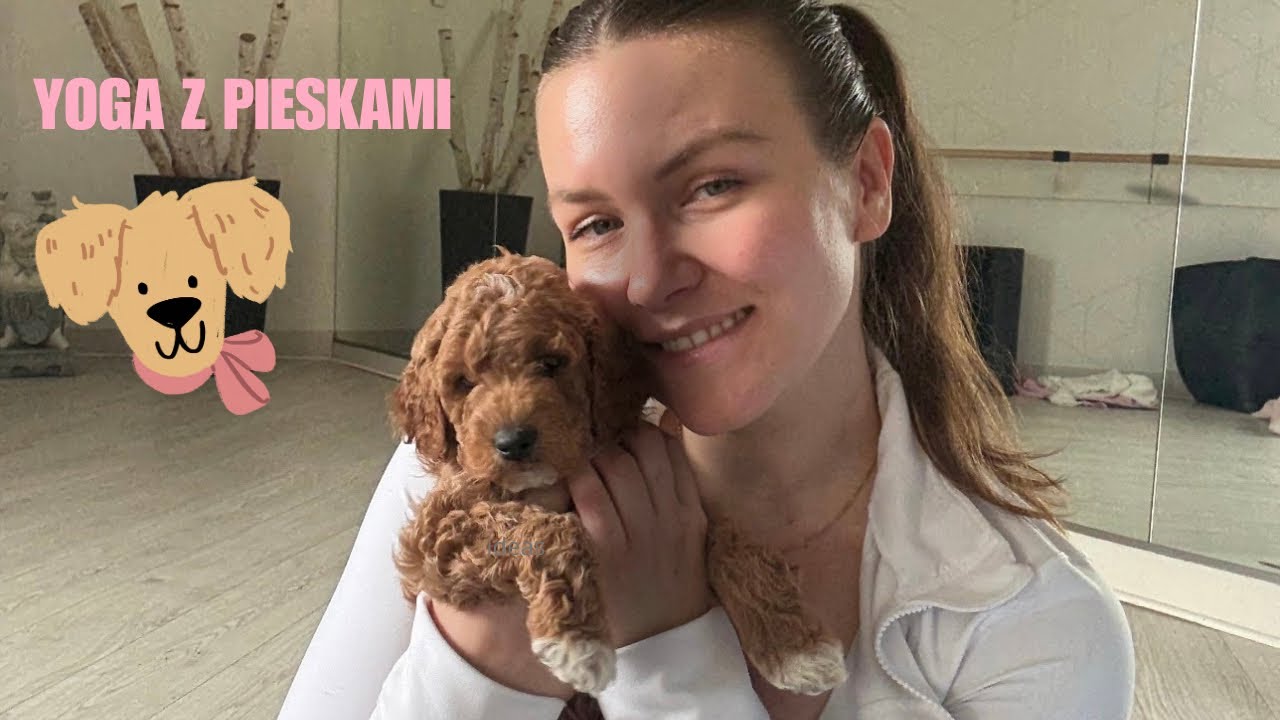 Puppy Yoga w Chicago 🐶💗 Golden Doodles + Tiffany Unboxing + Hailey Bieber Lip Test!