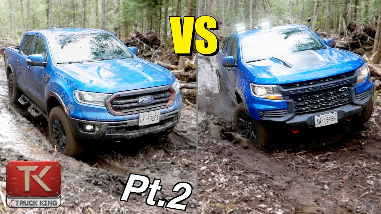 Ford Ranger Tremor vs Chevy Colorado ZR2 - Back Into the MUD to Find Out Which is Better | Part 2